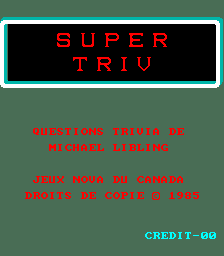 Super Triv Title Screen
